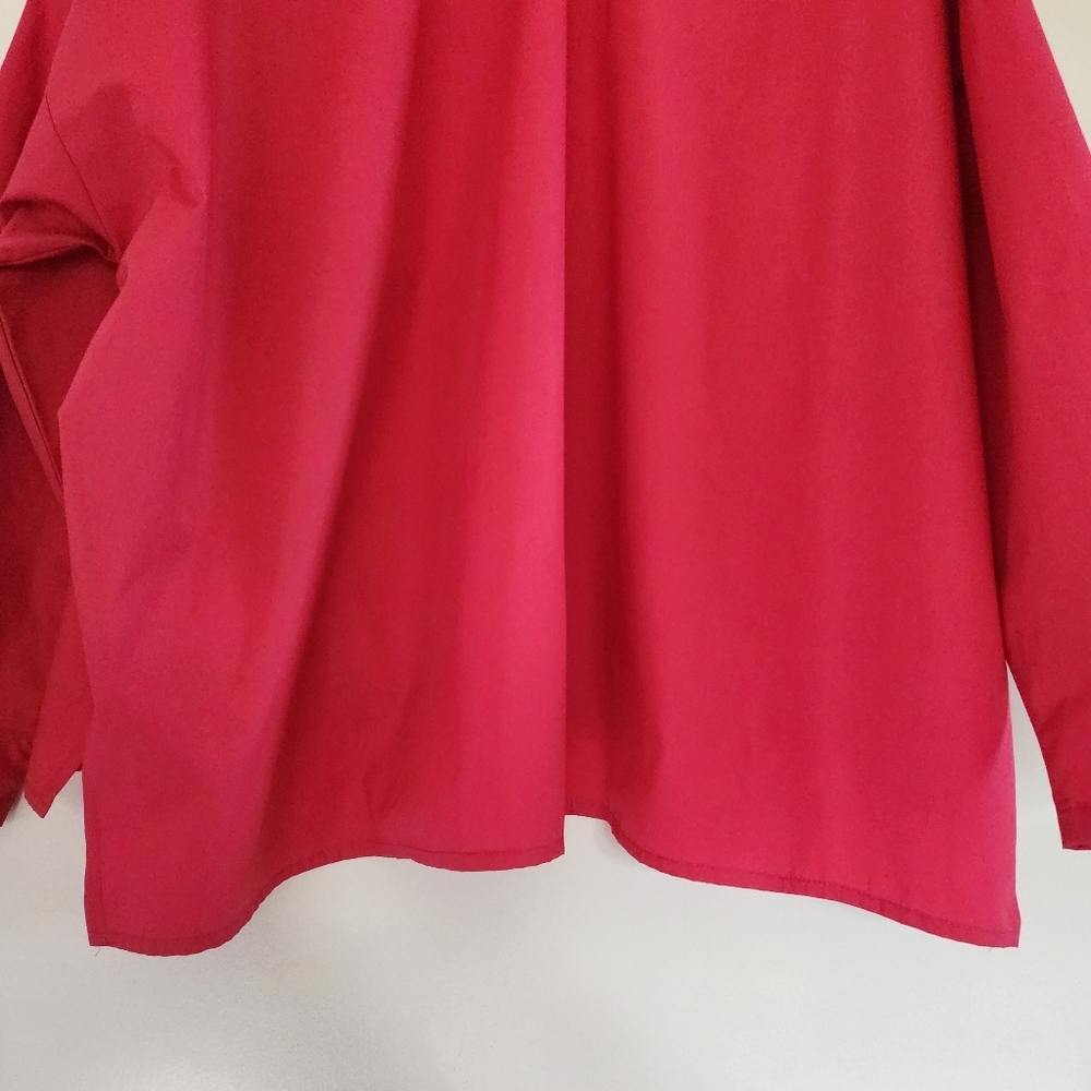 PLANET Signature Lagenlook Cotton Shirt Botton Down Oversized Fit Size One Size - Picture 11 of 12